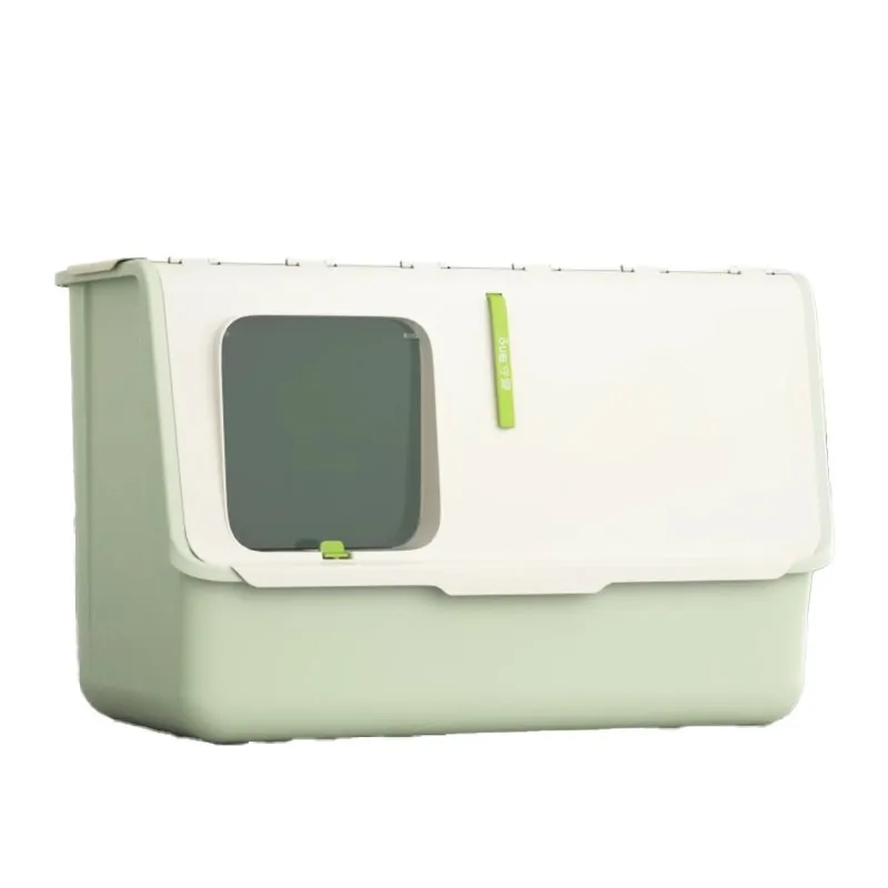 

Oversized Fully Enclosed, Bottom In And Top Out Ragdoll Cat Anti-belt Sand Open Cat Litter Box