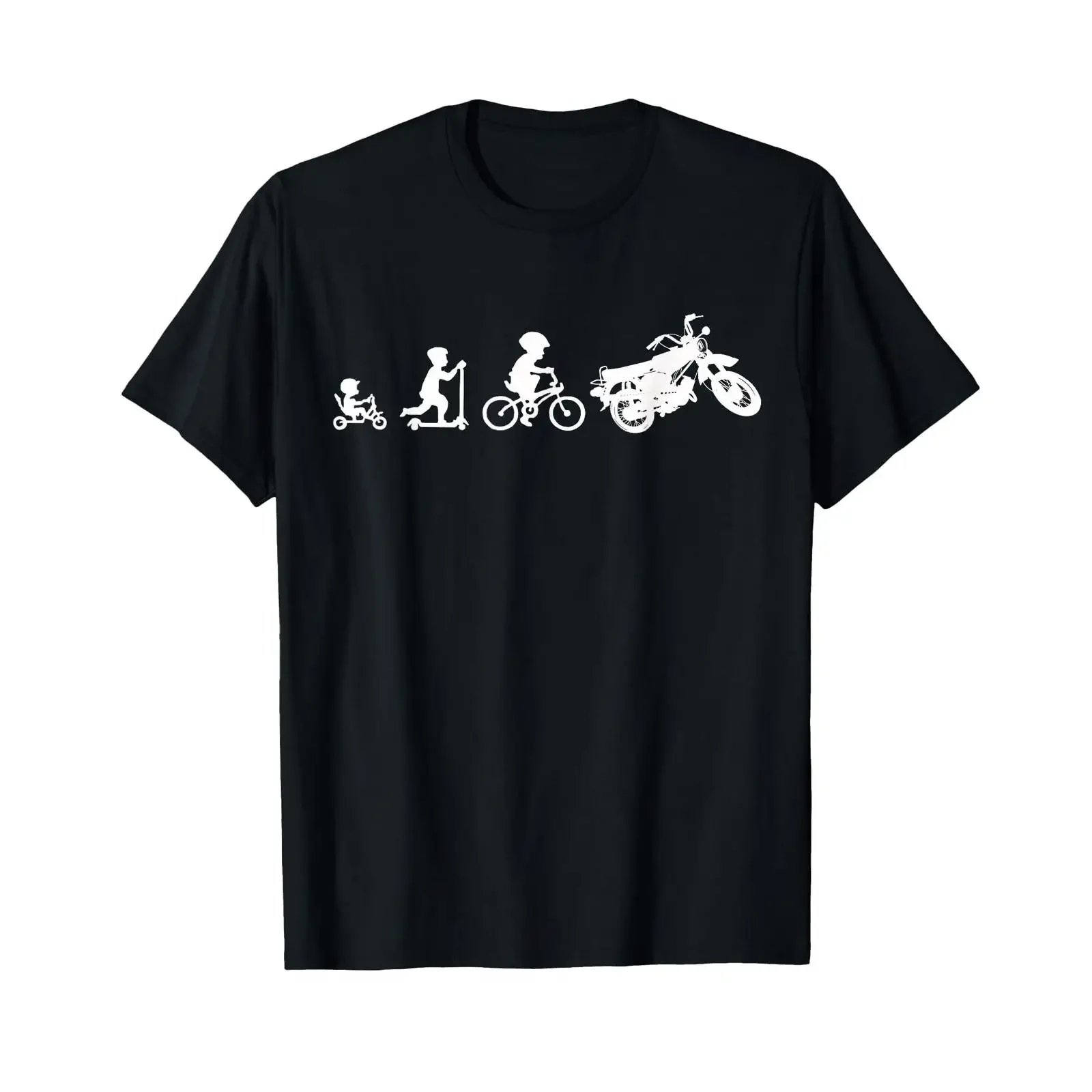 T-shirt Evolution DDR S51 Ostalgie Moped Motorcycle East, style vintage, effet délavé, polyvalent, décontracté, tendance, haut élégant pour un usage quotidien.