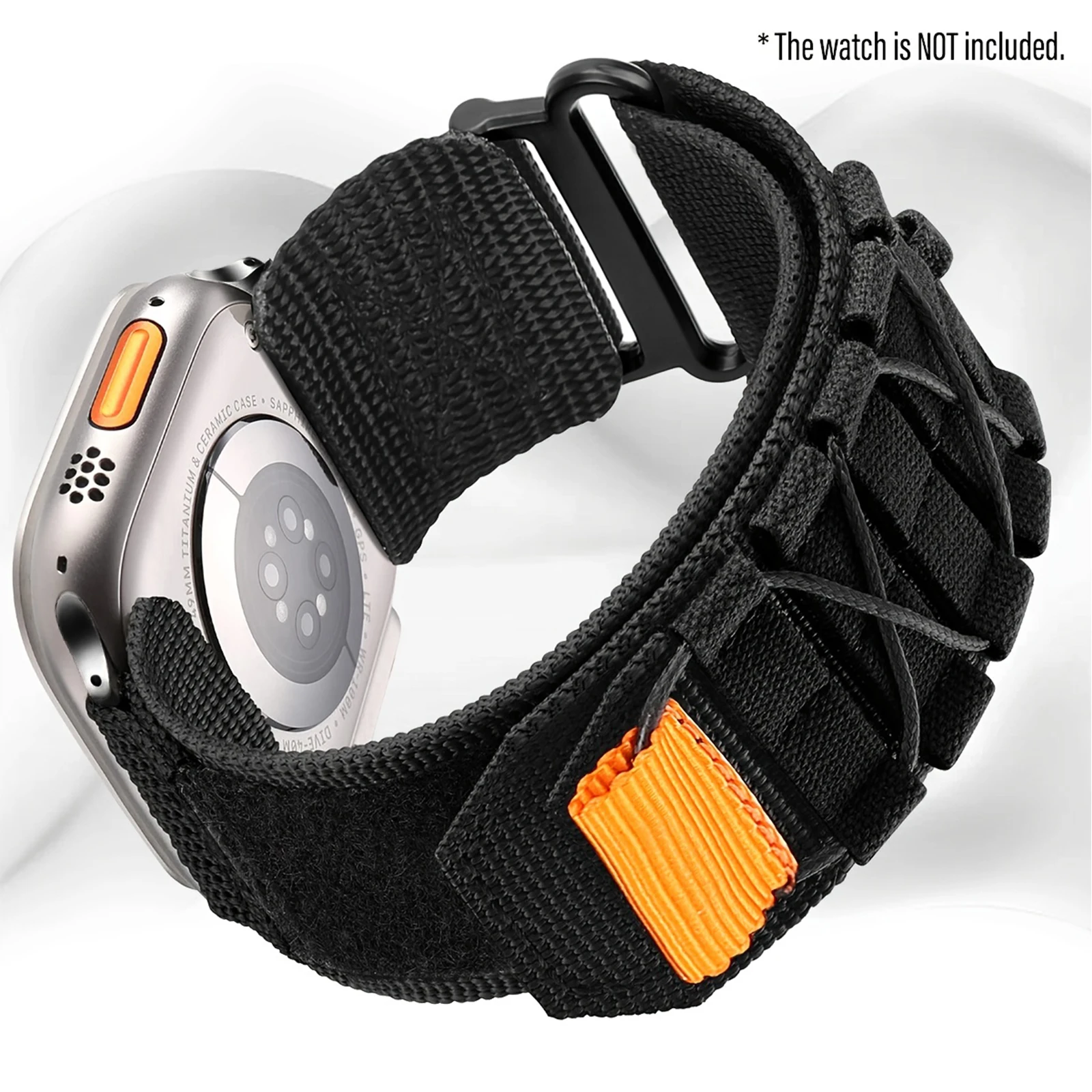 Nylon Strap for Apple Watch 10 46mm 42mm Ultra 2 49mm Breathable Replacement Wristband for IWatch 9 8 7 6 5 4 3SE 45mm 41mm 44mm