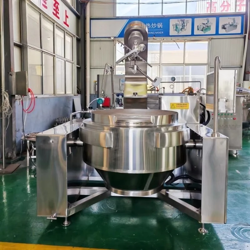 100L-1200L High Temp Steam Pressure Jacketed Kettle – Commercial Industrial Cooker for Bone Soup, Beans & Broth 304 SS