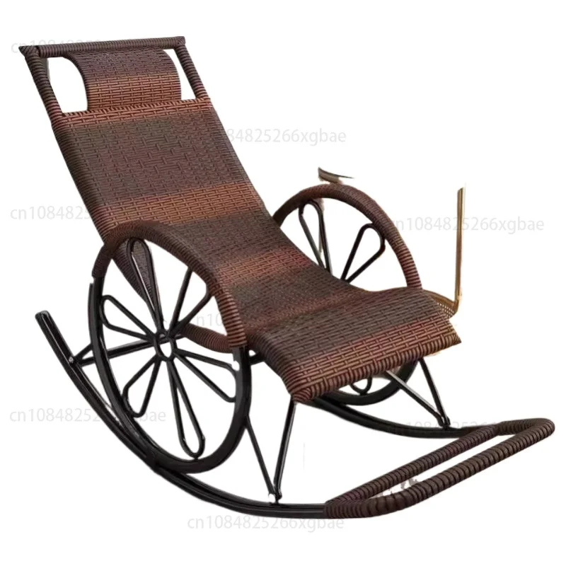 

Lazy rocking chair, wicker woven wicker chair, rocking adult living room, leisure nap, lounge home balcony