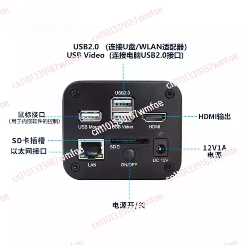 Microscope camera  high definition 4K autofocus industrial camera HDMI + USB30 frame universal