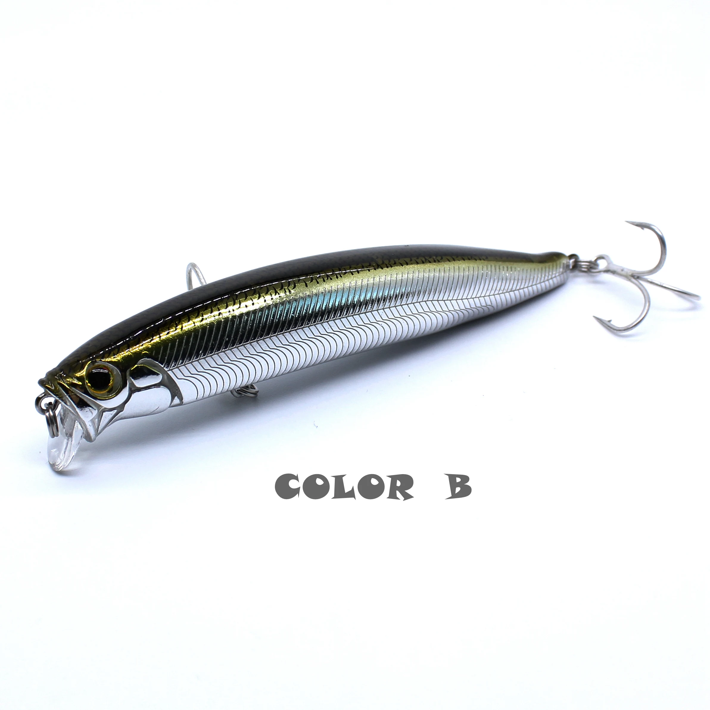 AOCLU Seebarsch Killer Schwimmender Wobbler 105 mm 17,9 g 0,1–0,5 m Harter Köder Minnow Jerk Angelköder Gewichtsübertragung Langwurfhaken – Detail 6