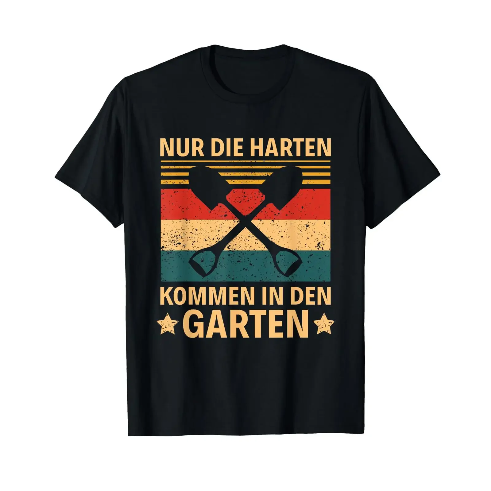 Gardener Hobbygärtner Nur die Harten kommen in den Garten T Shirt vintage Washed Soft Stretched Comfortable Stylish homme