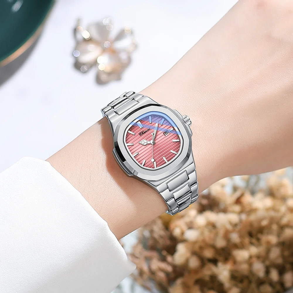 CHENXI par de relojes para parejas, relojes de pulsera de cuarzo de lujo a la moda para hombres y mujeres, reloj para mujer, nuevo producto 2023, conjuntos de relojes para ella