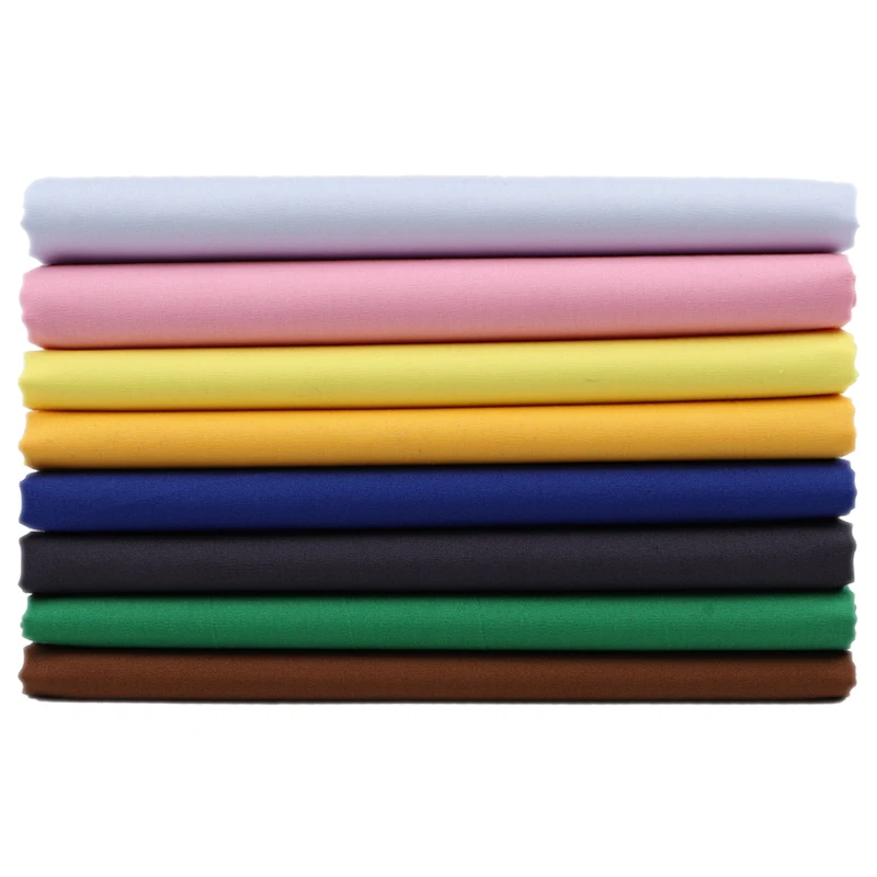 1/3/5 Meter 100% Cotton Clothing Fabric Summer Dress Long Skirt Sewing Fabrics Cool Black White Beige Khaki Light Gray