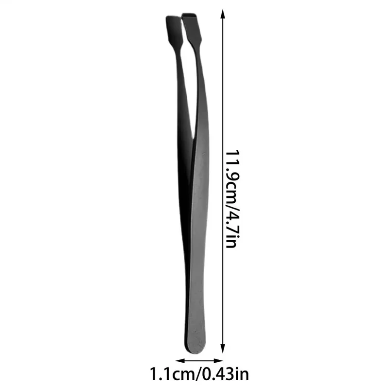 Lower Eyelash Tweezers Stainless Steel Eyelash Cluster Applicator Tweezers Lash Applicator Tool for Travel Salon Separating