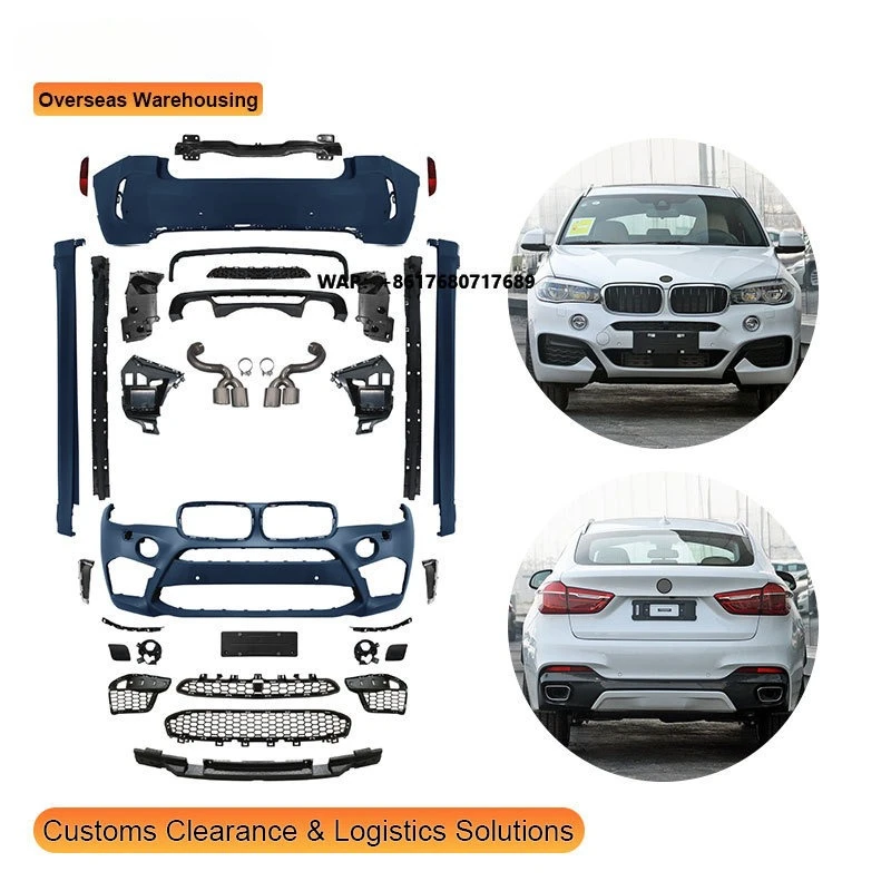 GUGO G06 Upgrade Body Kit for 2020 - 2023   X6 to X6M F96 Optics Outer Shell Rocker Paneling Rear Deck Lid Makeover Outfits