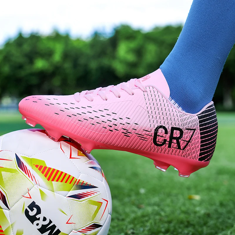 

New Men Professional Soccer Shoes Ultralight Breathable Football Boots Grass Cleats Indoor Unisex Match Training Futsal Non-Slip