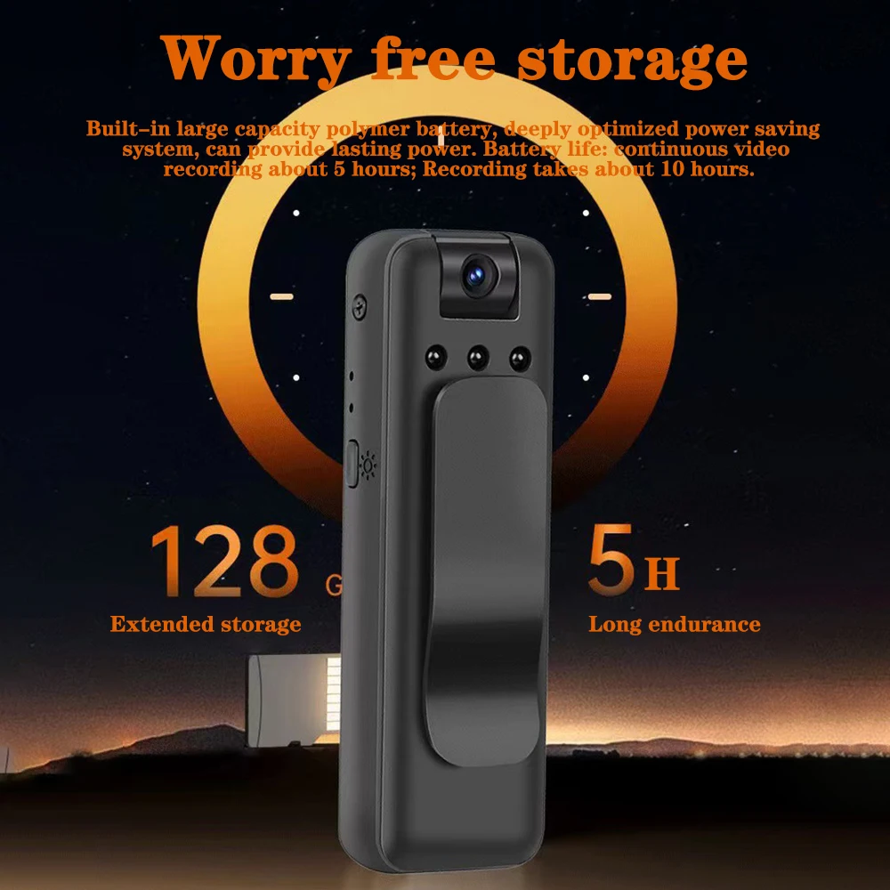 1080P Body Mini Camera WIth Wifi Portable Small Digital Video Recorder Night Vision Miniature Camcorder 180 Lens Rotating Camera