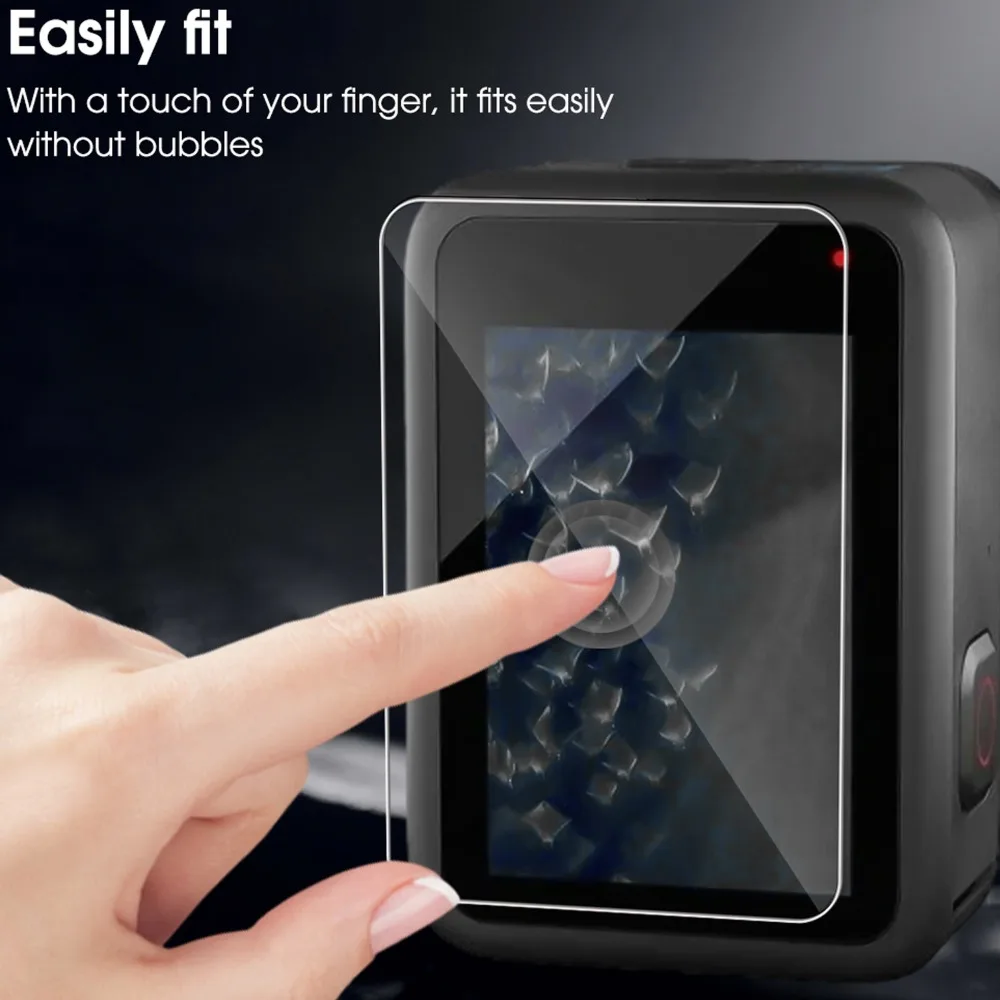 Закаленное стекло 9 в 1, легко устанавливаемые защитные пленки для экрана для GoPro Hero 13 12 11 10 9, защитные пленки для объектива камеры, полнопокрывающие пленки