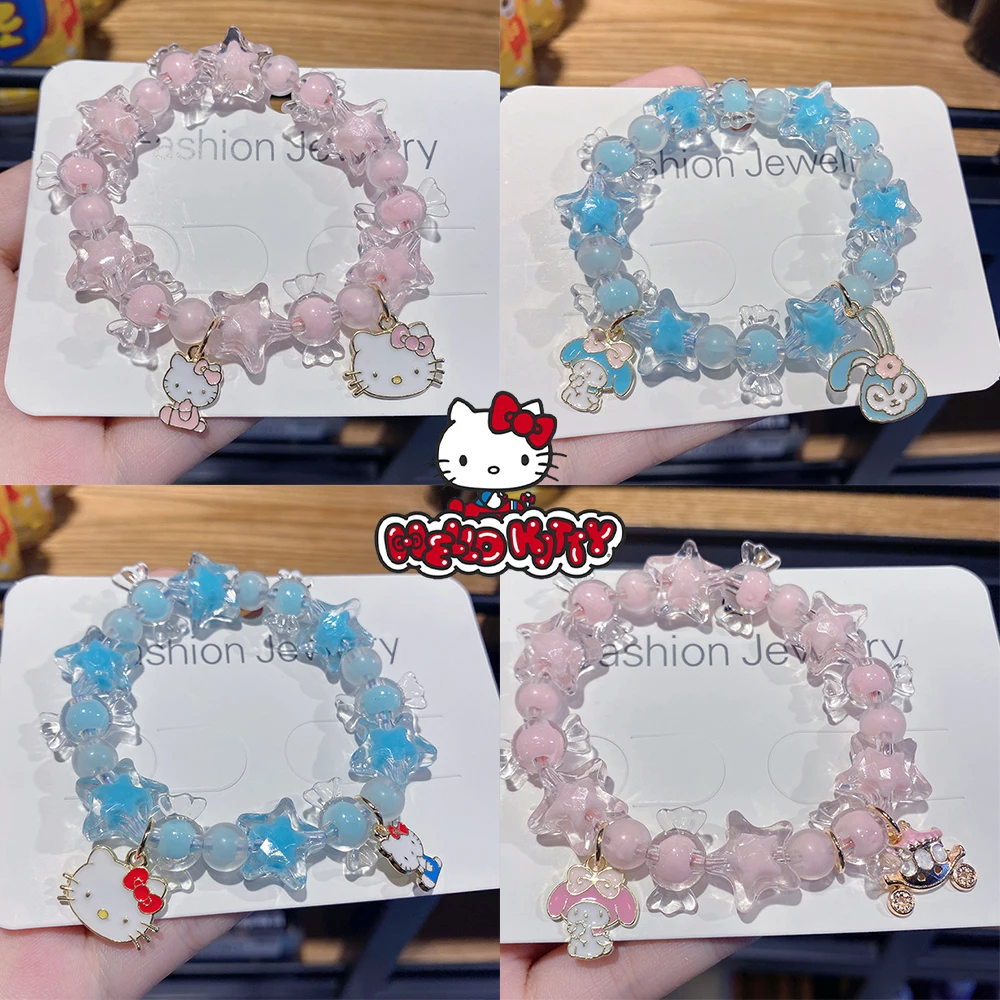 귀여운 3D 핑크 헬로 키티 고양이 송진 라인석 보석 액세서리, 카와이 네일 아트 참, 긴 네일용, 10 개