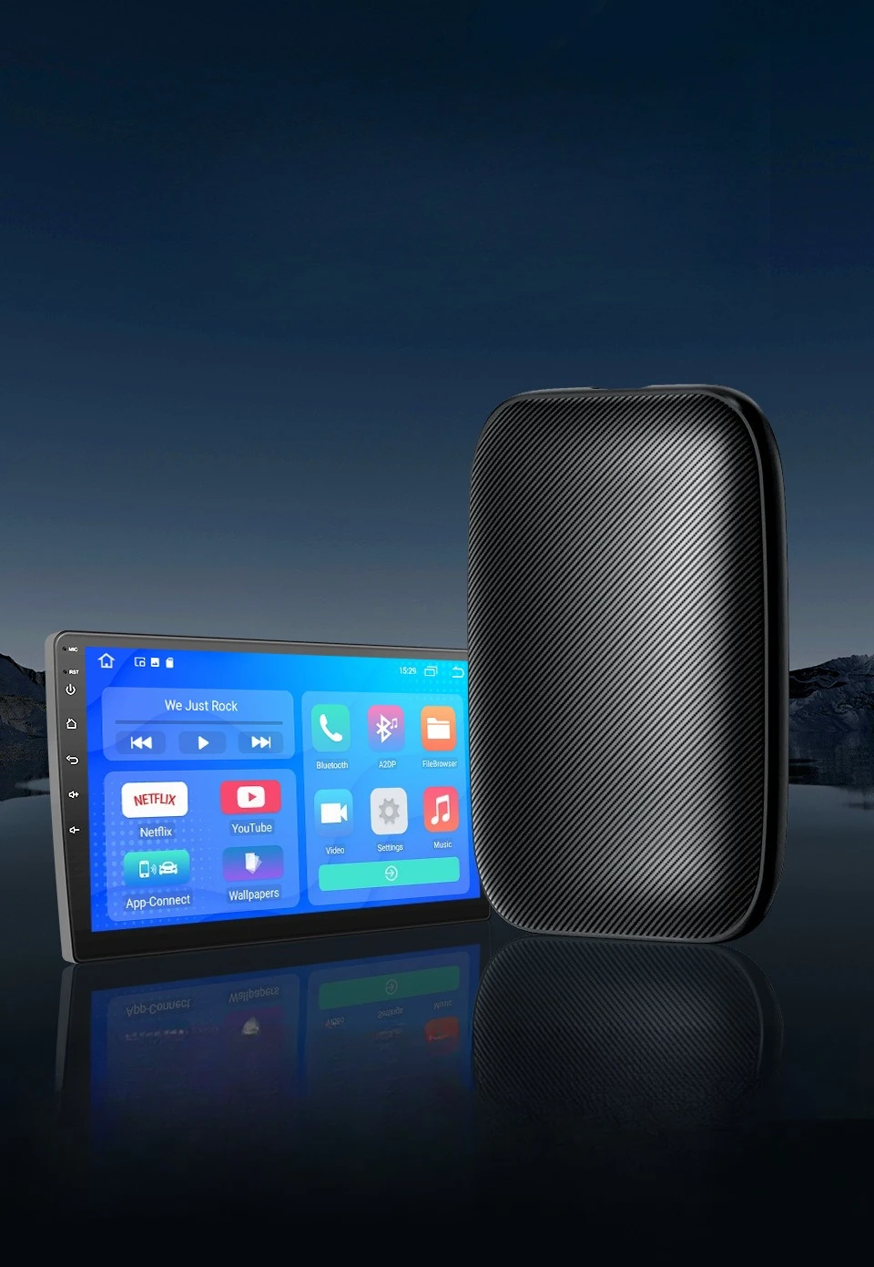 Per auto e veicolo Adattatore wireless Carplay Wireless Android Auto cablato a adattatore di navigazione wireless Accessori di aggiornamento per auto