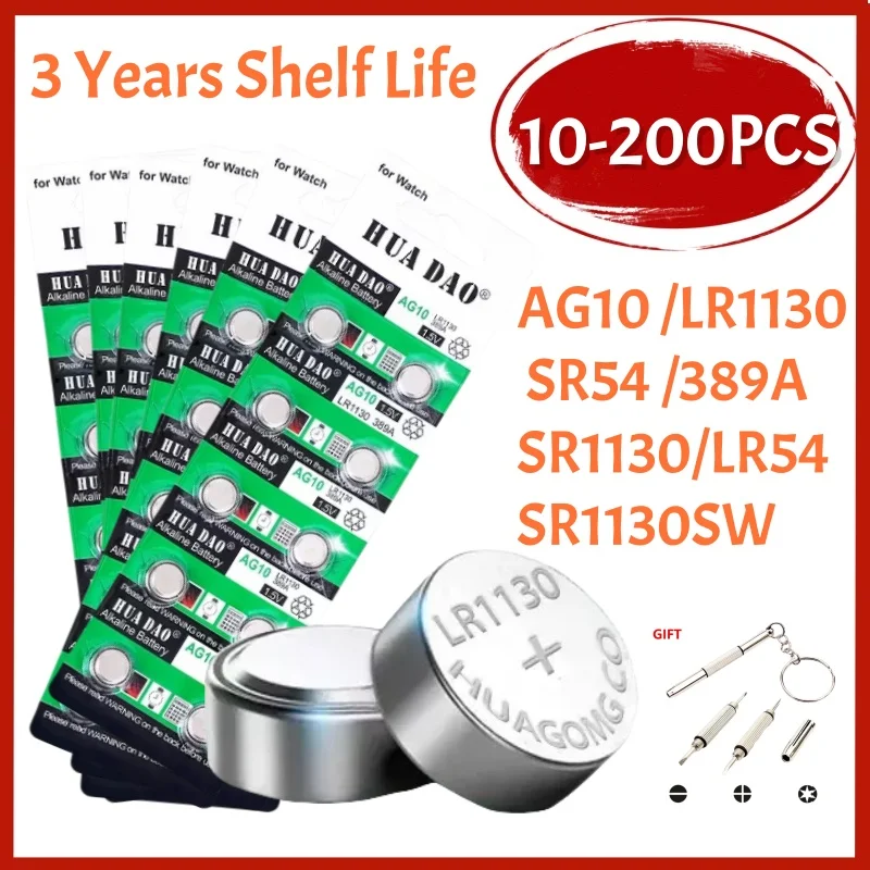 10-200Pcs AG10 LR11…