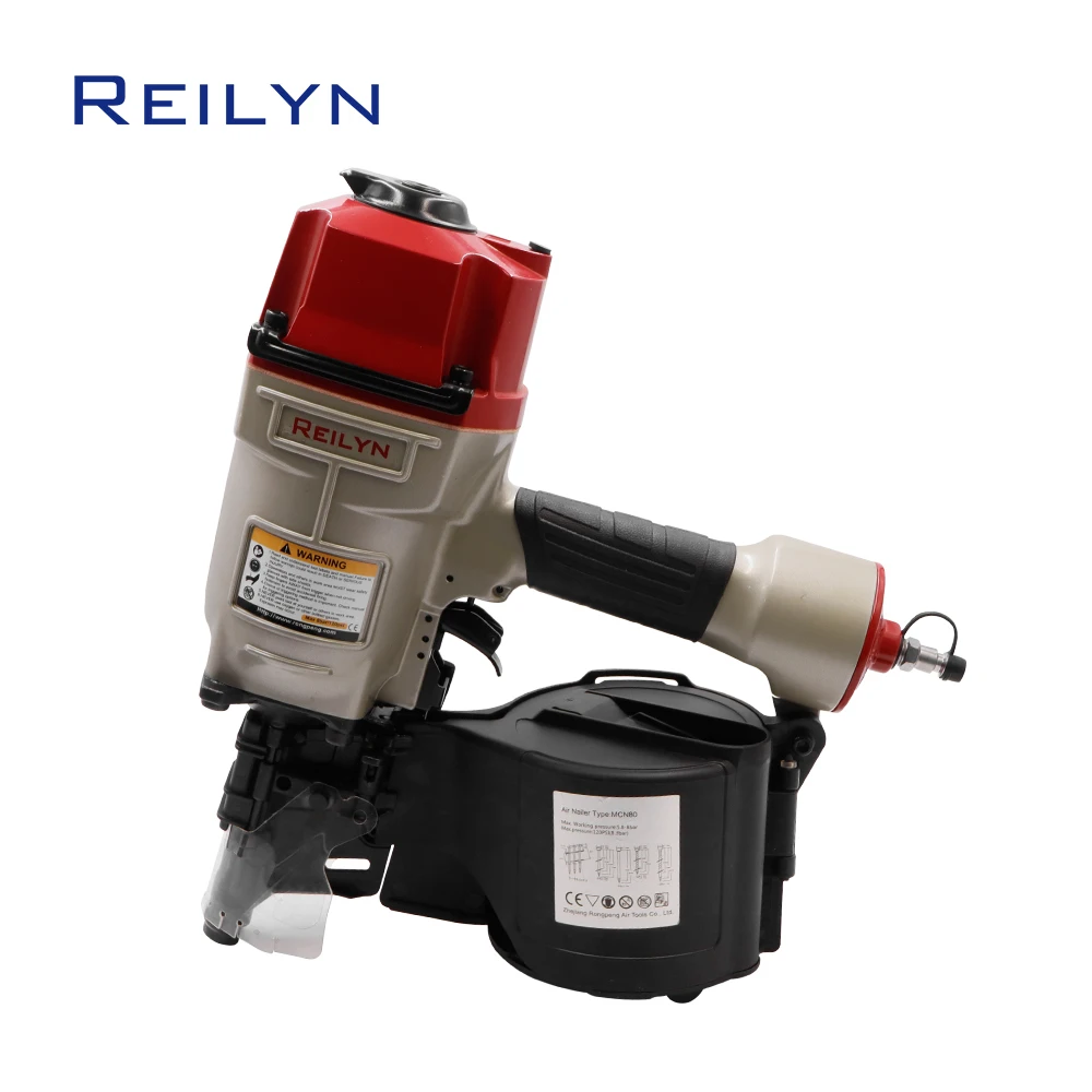 Reily MCN80 Pneumatic Nailer Air Coil Nailer Air Nailer Fencing Framing Roof Pallets Decorate Board Production