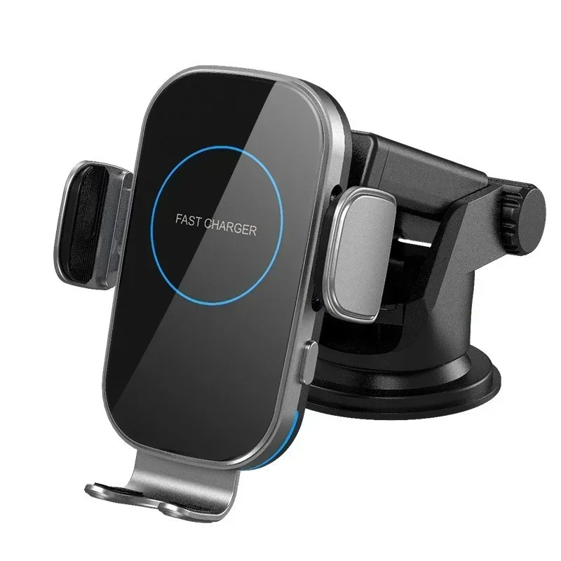 Auto Clamping 15W Wireless Car Charger Phone Mount Fast Charging 360° Holder for iPhone Samsung Dashboard Air Vent