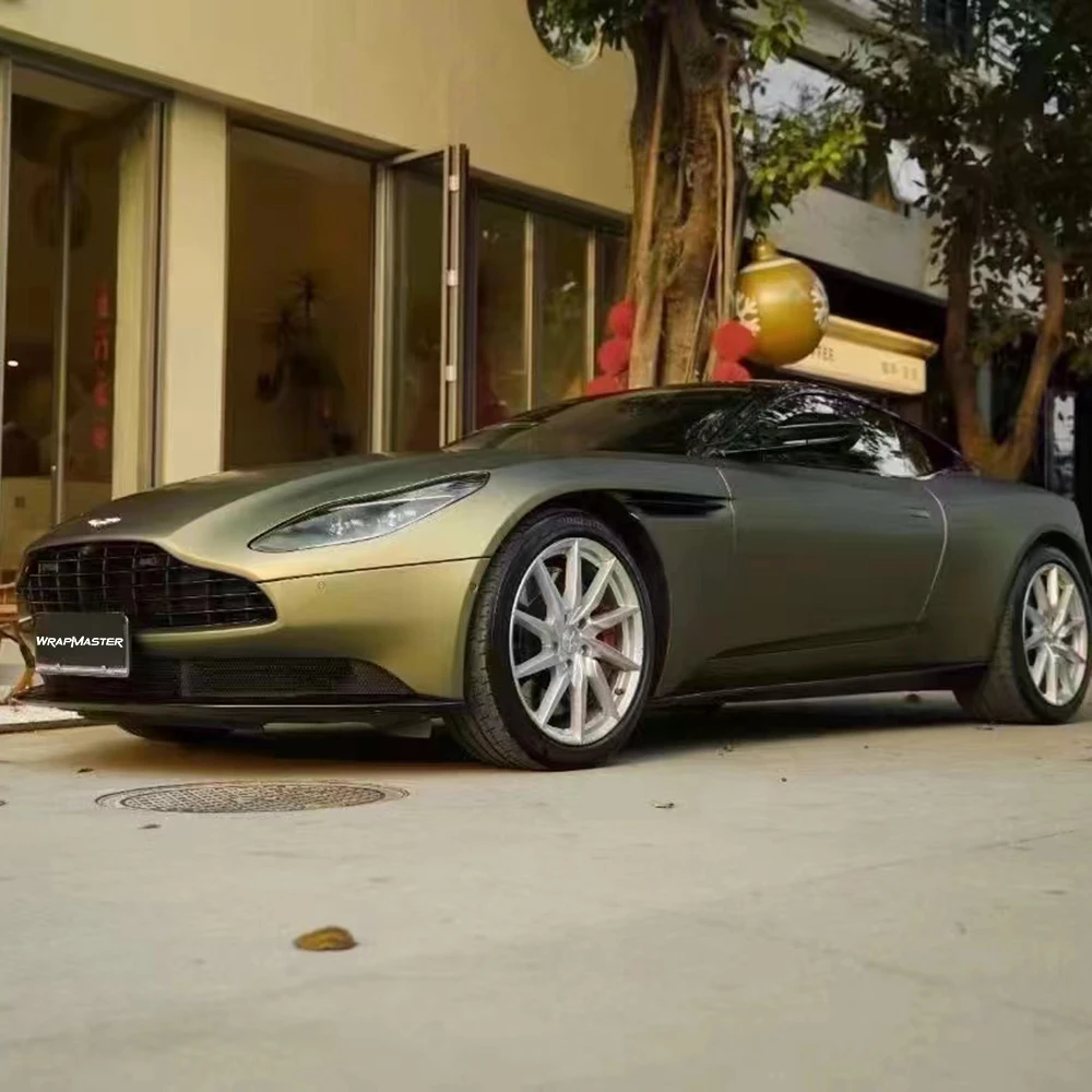 PET Liner Matte Auto Vinyl Wrap in Lightning Green - Most Realistic Carbon Fiber Finish for Vehicle Customization