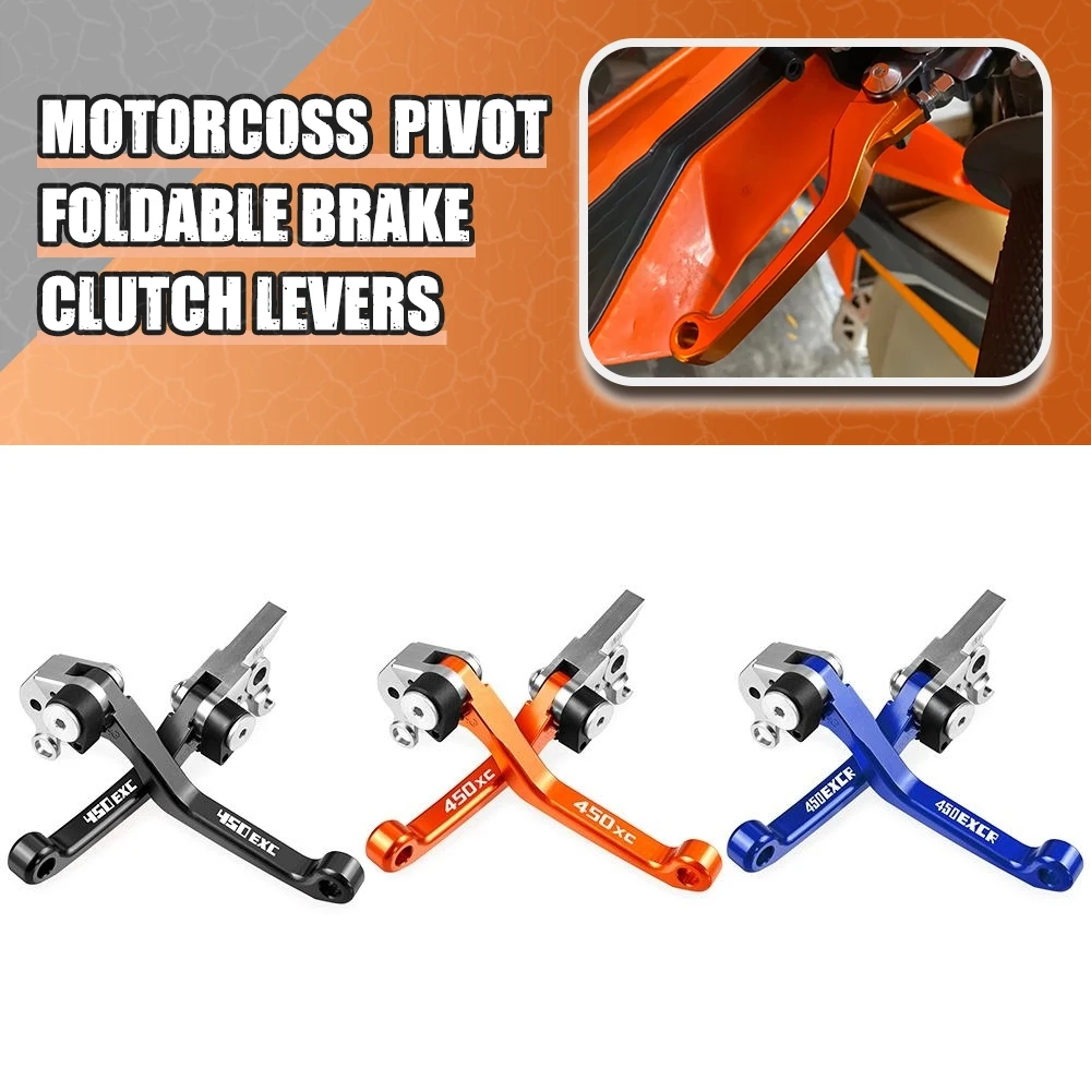 

For KTM 250EXCF 250 EXCF 2014-2022 2021 2020 2019 2018 2017 2016 Foldable Pivot Dirt Bike CNC Brake Clutch Levers Handle Lever