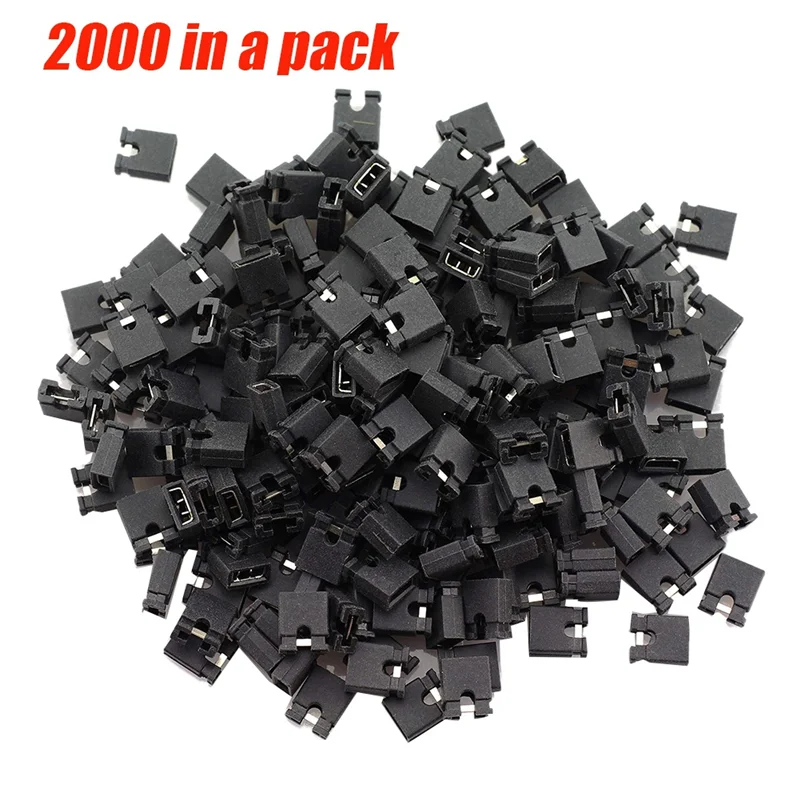 N11R Jumper Cap 2.54Mm Pitch Opening Black Multifunctional Shorting Cap Shorting Block Pin Jumper Connection Block Easy To Use