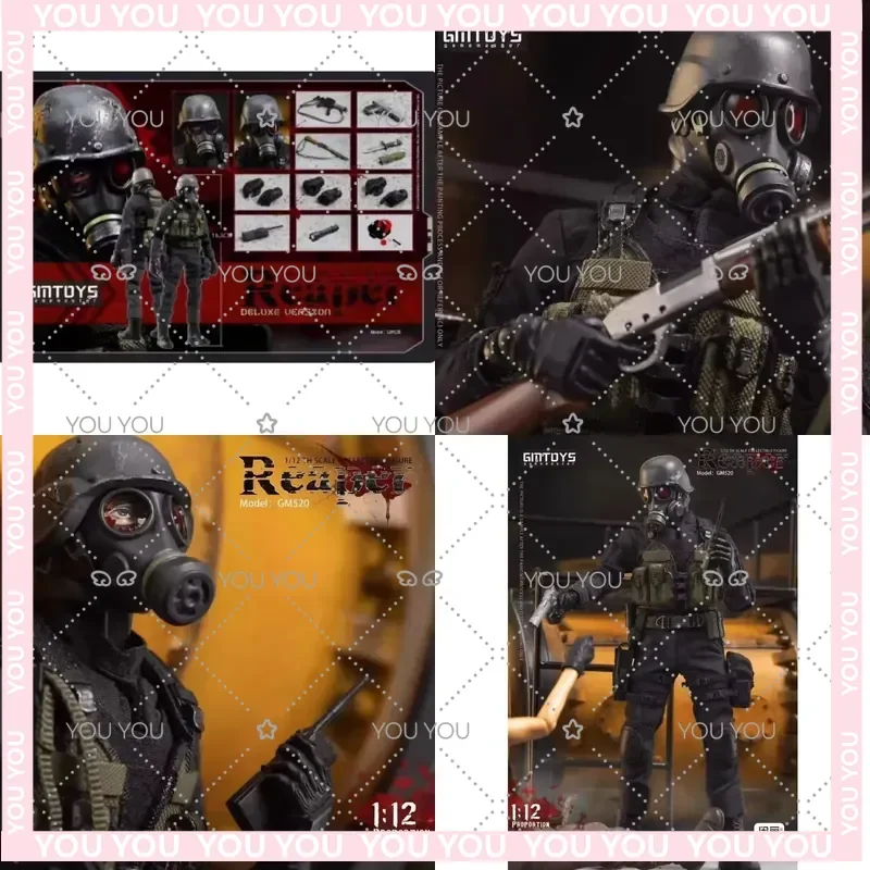 Gmtoys 1/12 Resident Evil Death Hank Action Figure 6 Inch Regular Edition Collectible Toy Model Gift for GMTOYS