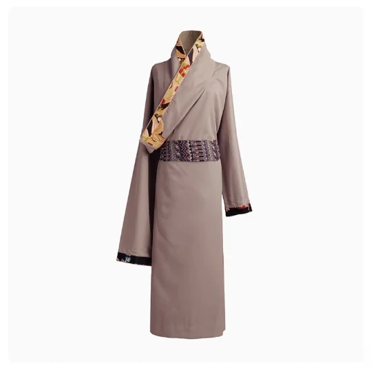 

Chinese Tibetan Gown Women Winter Long Robe Folk