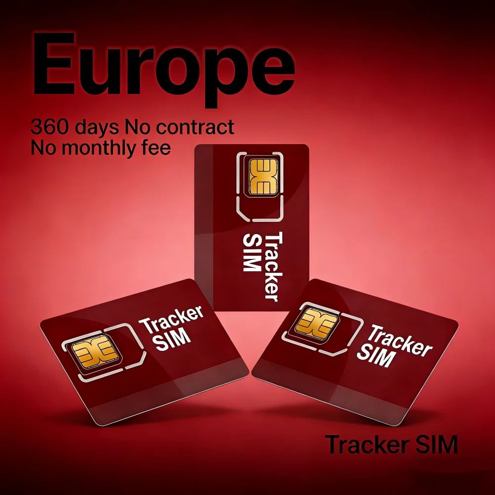 GPS 트래커용 유럽 4G SIM 카드, 계약 없음, 360MB/500MB 360일 LTE... - 3