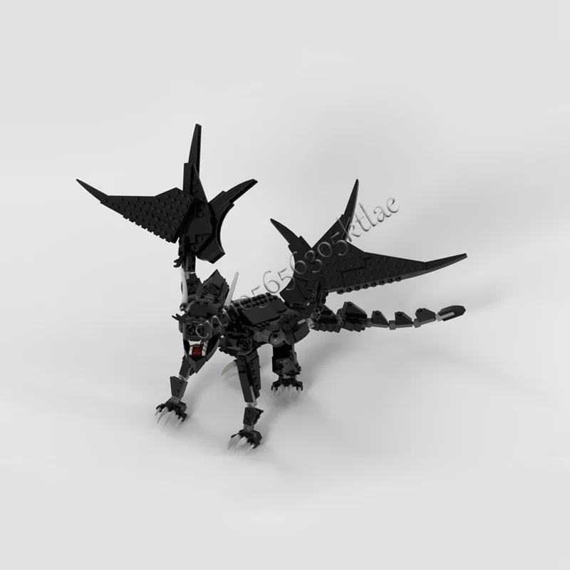 Novo 440 peças moc famoso anime dominador dinossauro voador blocos de construção modelo crianças montagem exibição brinquedos presentes do festival