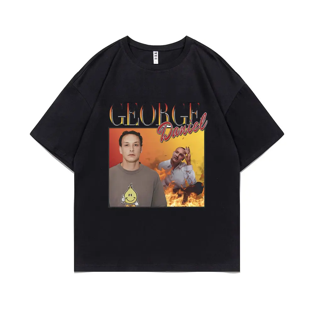 

Rock Band The 1975 George Daniel Graphic Print Tshirt Men Women Vintage Oversized T-shirts Male Indie Alternative Rock T Shirt