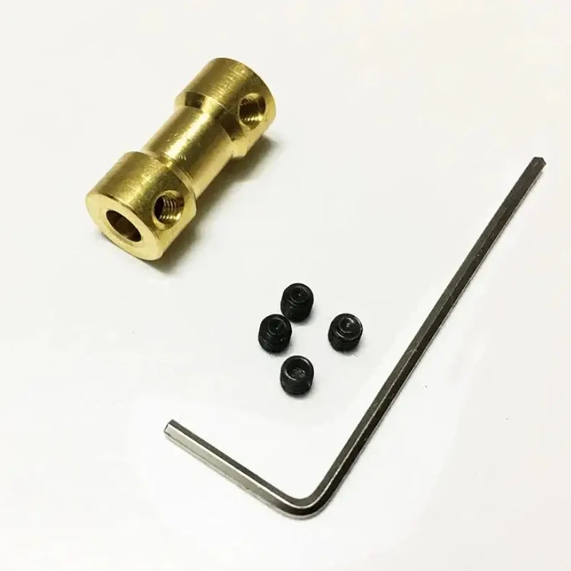 Brass coupling high-precision small coupling motor model shaft extension connector connecting rod reducer transmission 2mm/2.3mm