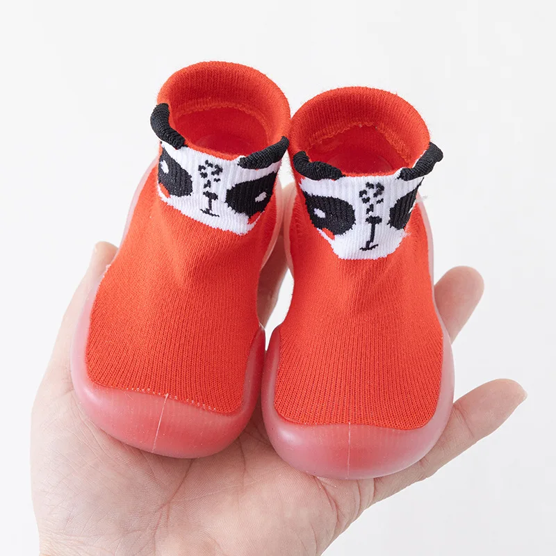 Boys Girls Toddler Shoes Cute Cartoon Mid Tubble Comfortable Baby Shoes Soft Rubber Soled Non-slip Floor Socks Baby Stuff