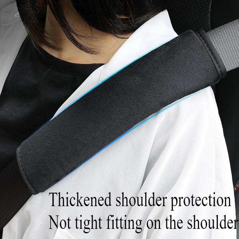 2Pcs Universal Adjustable Car Seat Belt Shoulder Pads Soft Safety Belt Cover Strap Protector Auto Interior Accessories