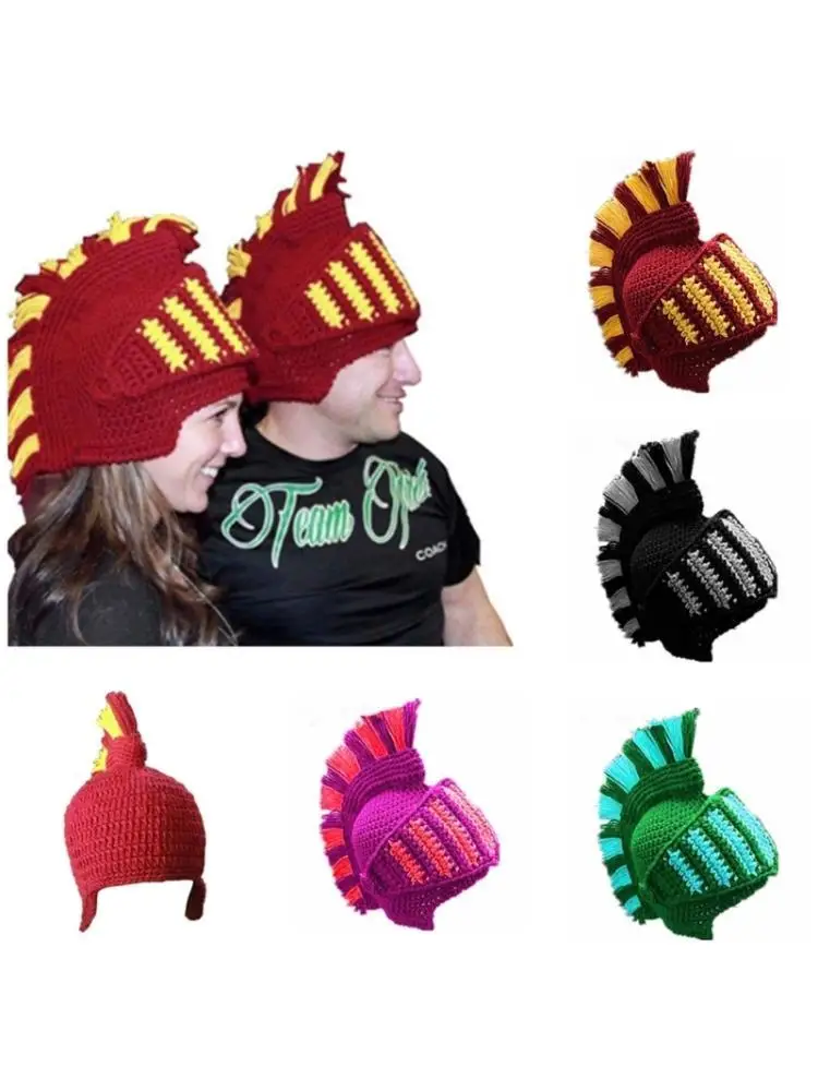 39BD Novelty Roman Hat Winter for Men Women Warm Funny Mask Helmet
