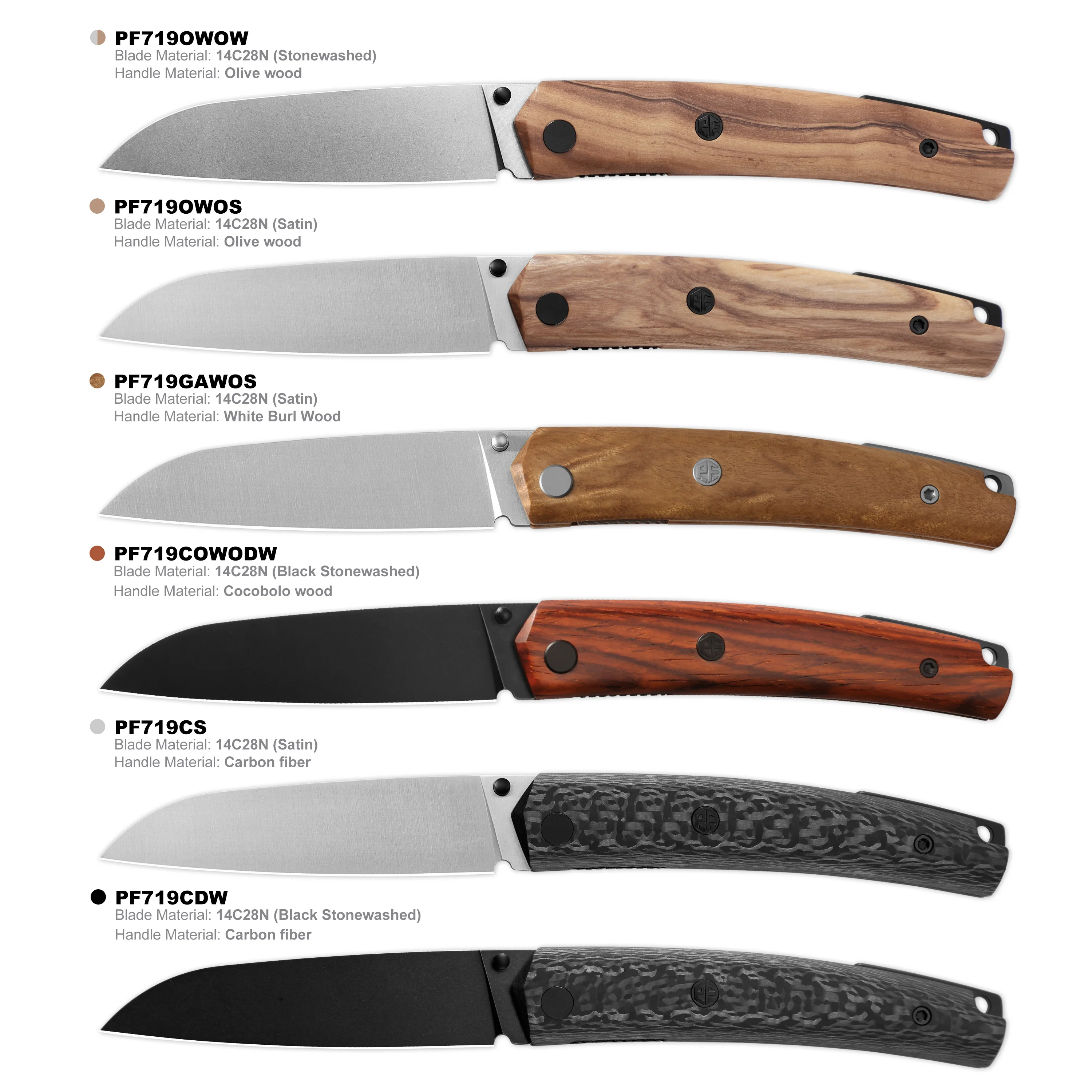 Pesce pietrificato 12 c27 acciaio 719 Coltello pieghevole manico in legno di sandalo tasca campeggio all'aperto escursionismo Coltello sopravvivenza EDC strumento di frutta