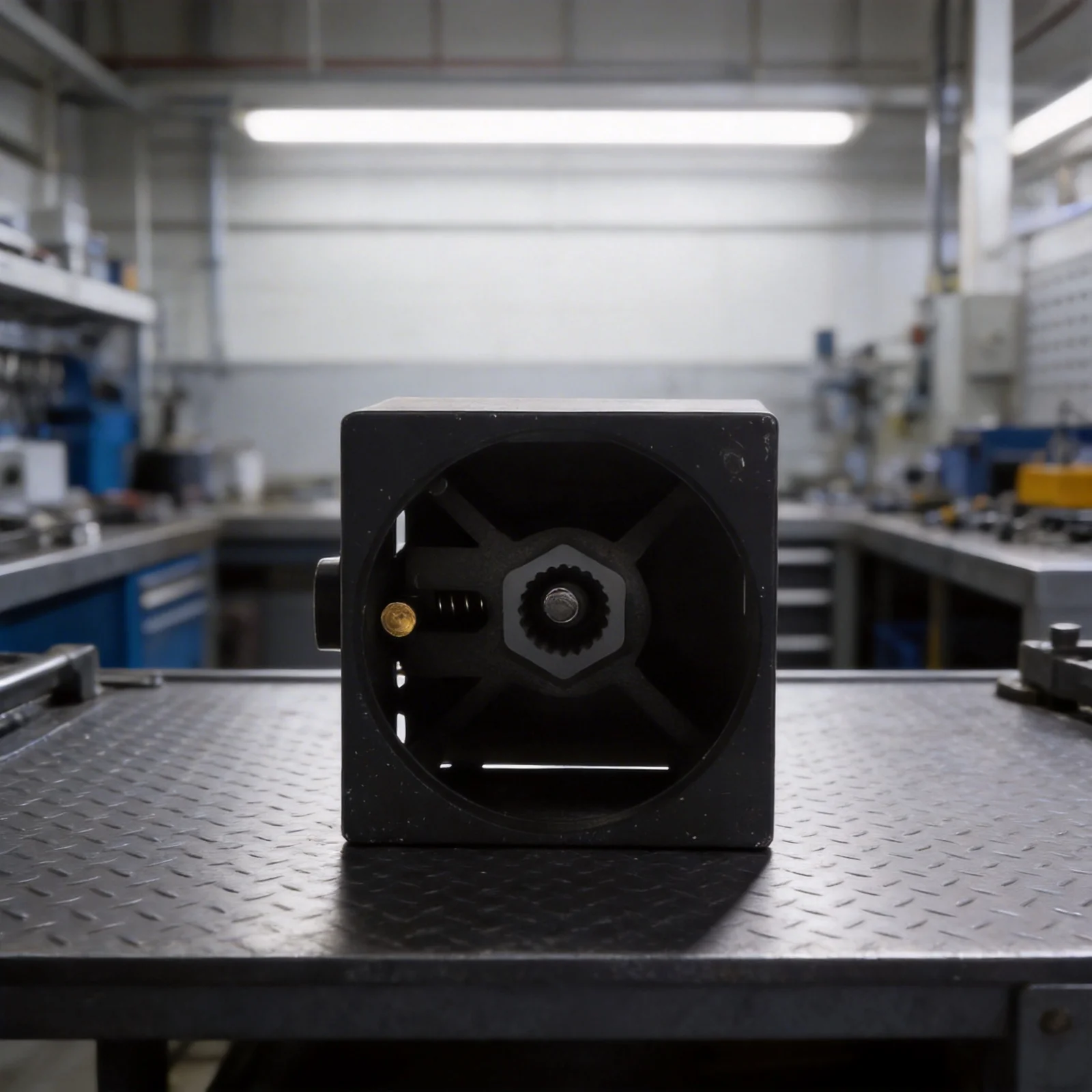 

Thermostatic Shower Handle Knob Pair with Square Form Factor and White Temperature Markings for Standard Valves