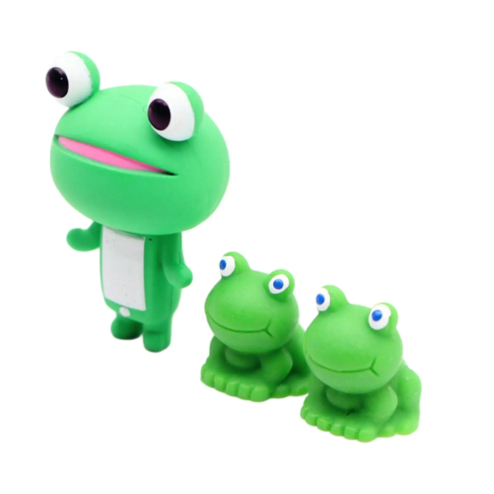 Tiny Miniature Frogs Figurines Resin Sculpture Set for Fairy Garden Bonsai Decor Dollhouse Micro Landscape Home Office Desk