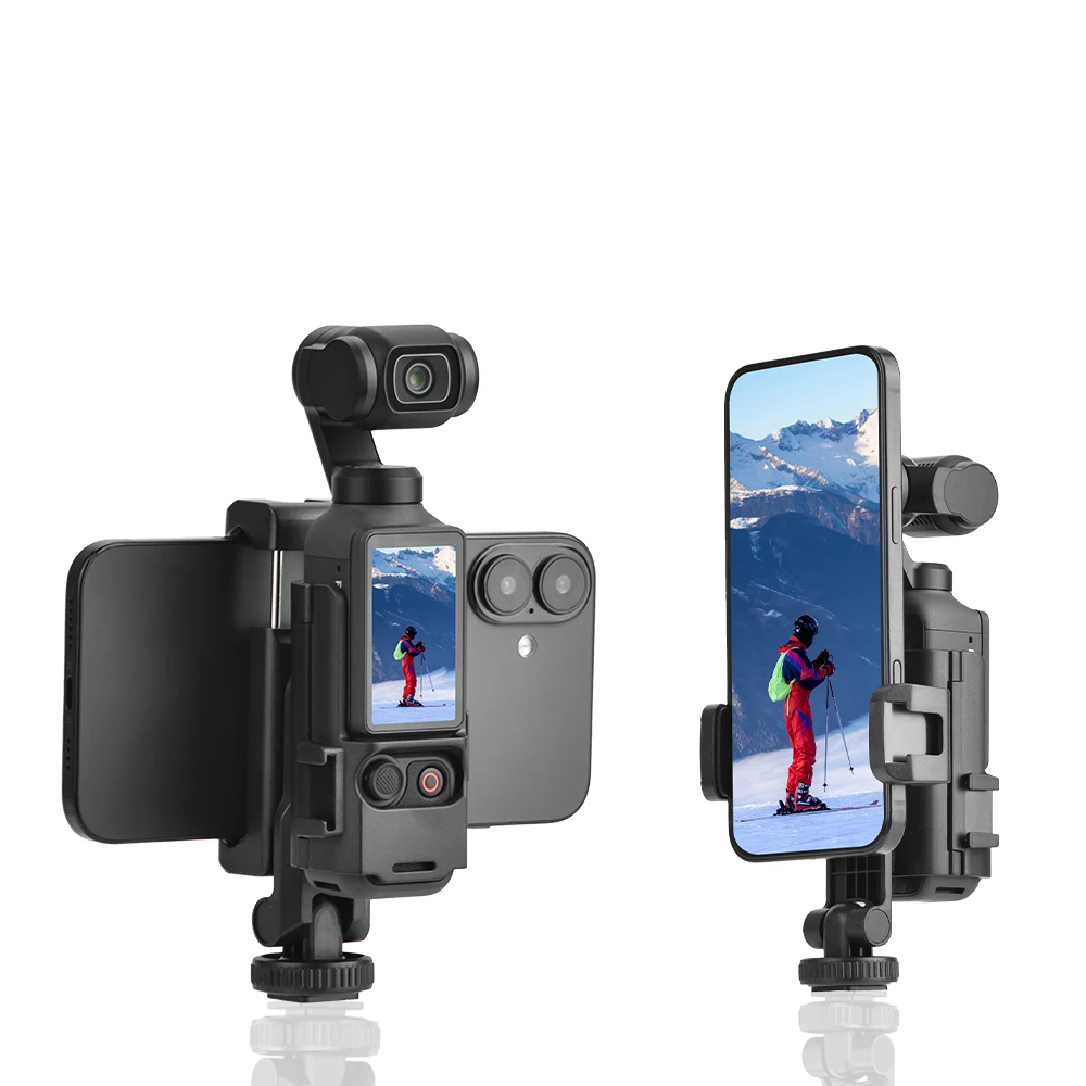 

Extension Bracket for DJI Osmo Pocket 4 3 Accessories With Phone Mount Adapter Adjustable Live Streaming Teleprompter Holder