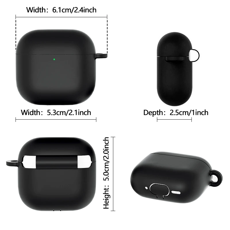 Newest For AirPods 4 with Active Noise/AirPods 4（2024）Soft Silicone Case for Woman With Lanyard Anti loss Protection Cover Case