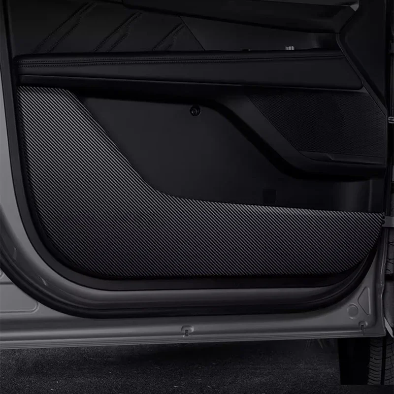 

For GWM KINGKONG POER 2022-2026 PU Leather Car Door Anti Kick Pad Protection Stickers Cover Protector Trim Film Auto Accessories