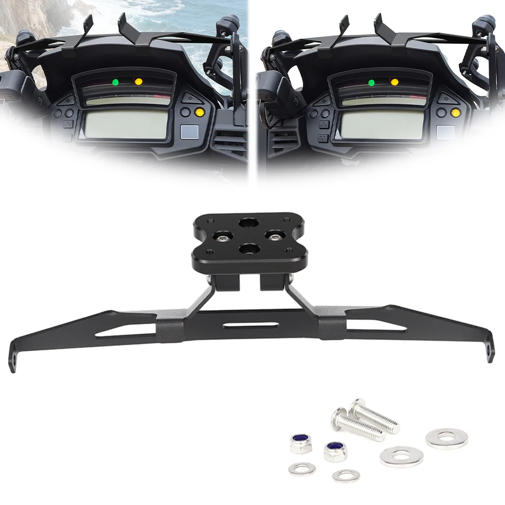 

For Honda Crosstourer 1200 2016-2021 VFR1200X 2016-2021 Motorcycle GPS Navigation Mount Bracket Windshield Adapter Holder