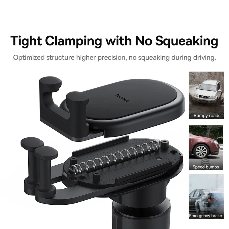 Baseus Auto Restorable Car Phone Holder Gravity for Car Air Vent Silicone Stand For iPhone 15 Xiaomi Samsung Car Mobile Support