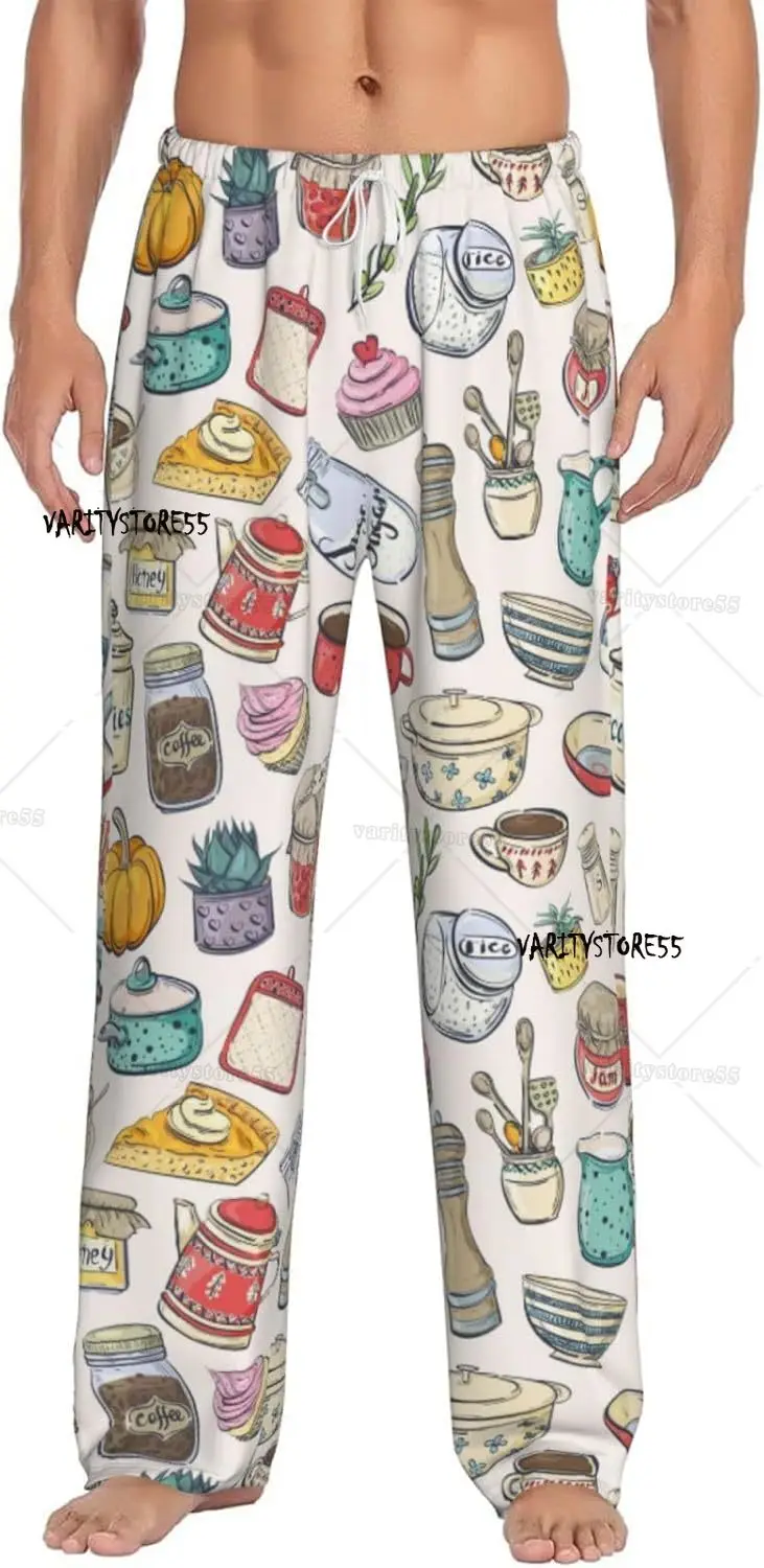 

Кухонная утварь, мужские пижамные штаны, удобные брюки для отдыха, повседневные штаны