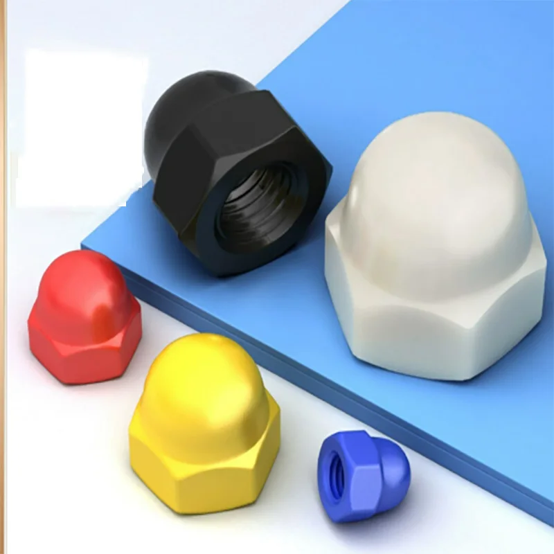 

High-quality nylon nuts M3 - M20, hexagonal cap nuts, decorative cap nuts