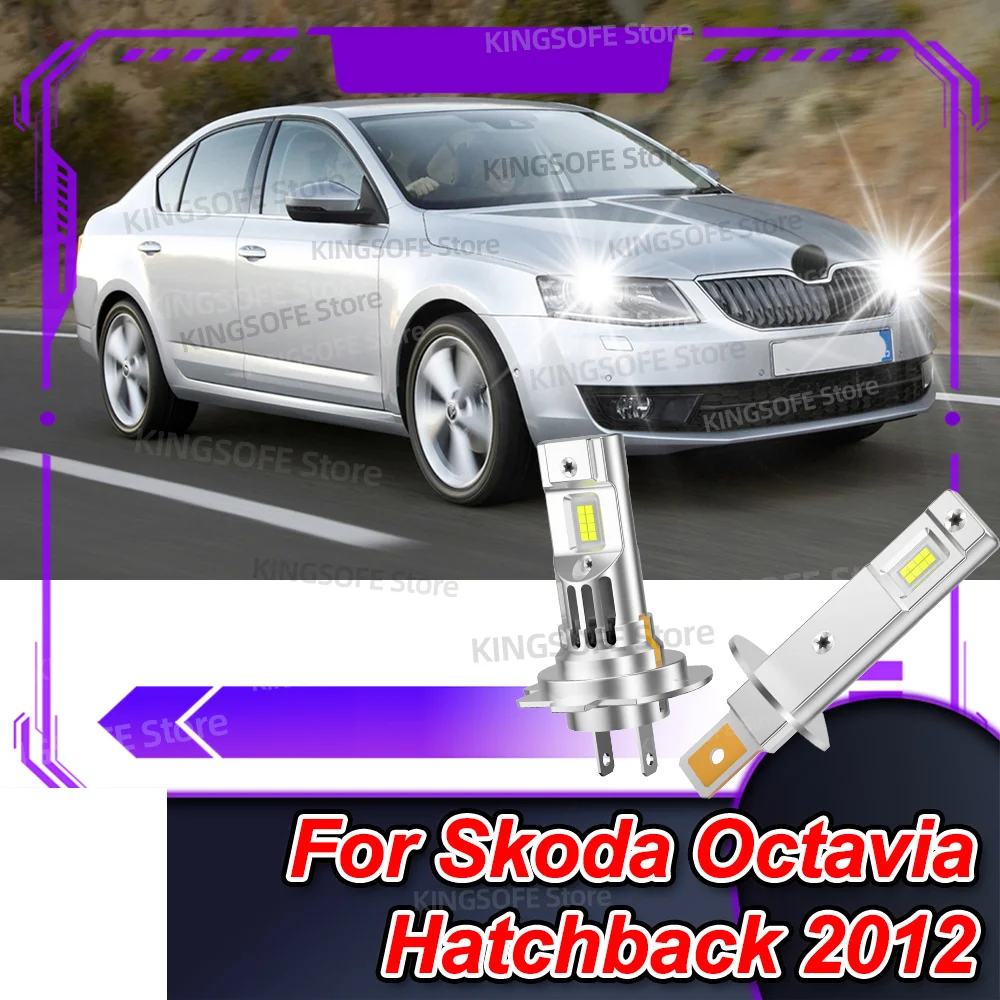 

2/4 шт. 50000LM светодиодные фары 6000K лампа для фар Plug & Play для Skoda Octavia 2 1Z3 1Z5 2004-2013 2008 2009 2010 2011 2012