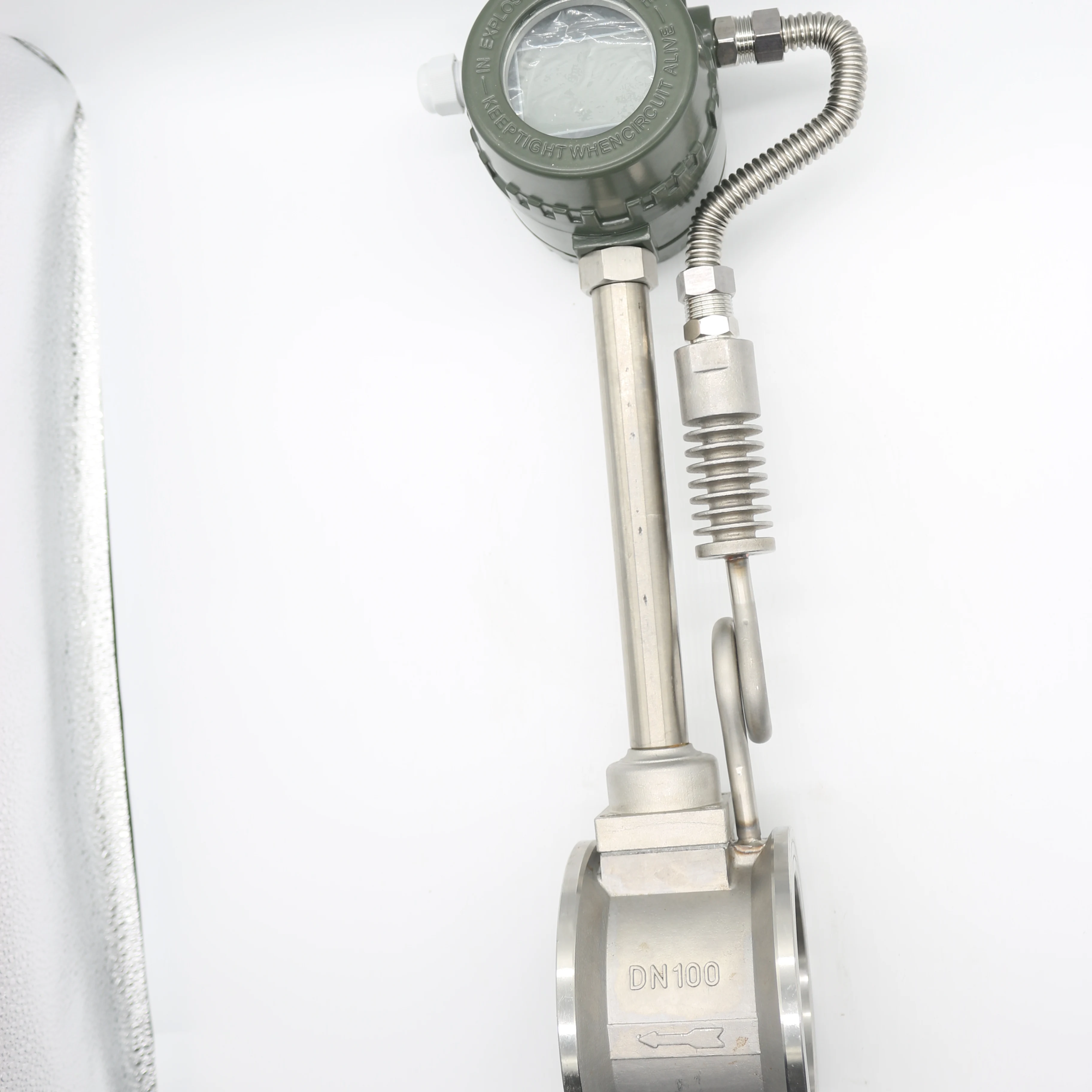 

2025Высокая надежность Цифровой счетчик топлива Газ Воздух Паровой Вихревой расходомер Портативный расходомер Цифровой паровой жидкий азот Поток мне