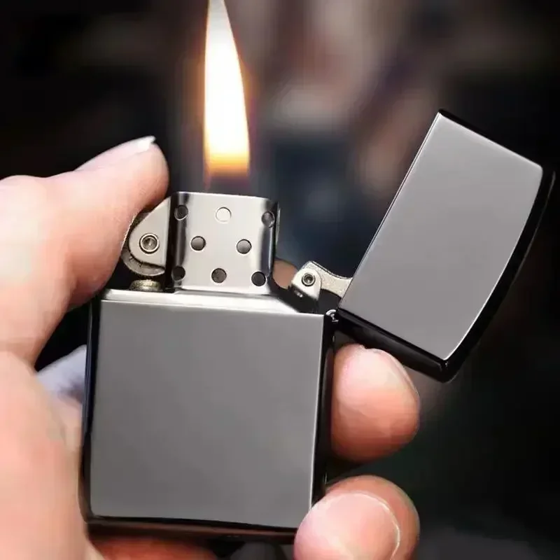 

Classic Metal Windproof Kerosene Lighter Old-fashioned Grinding Wheel Flint Refillable Gasoline Portable Lighter Wholesale
