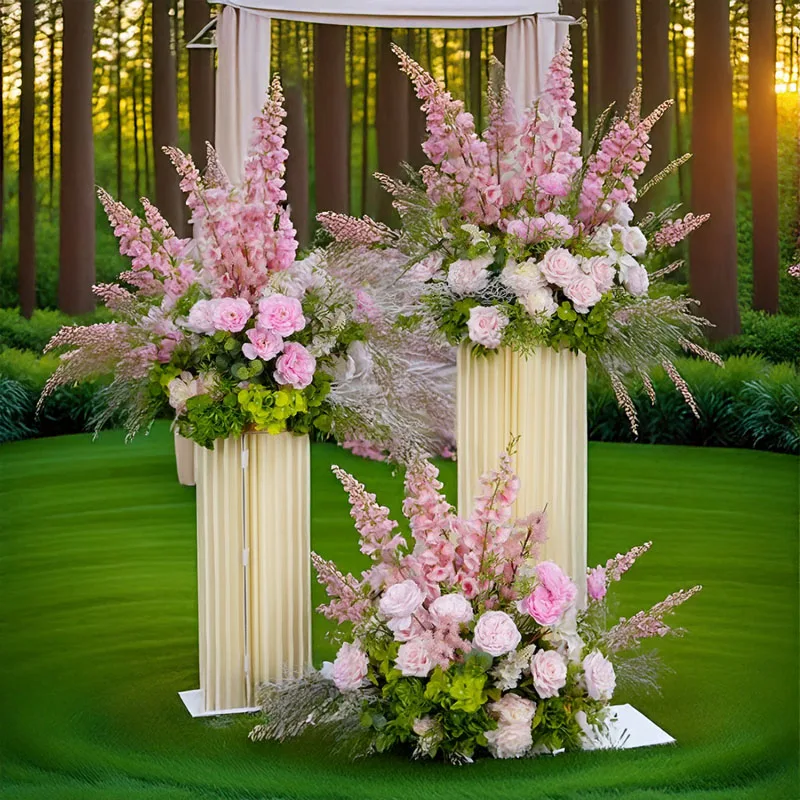 

Artificial Pink Flower Balls Wedding Banquet Decorations Floral Arrangements Stage Decorations Hotel Table Flowers