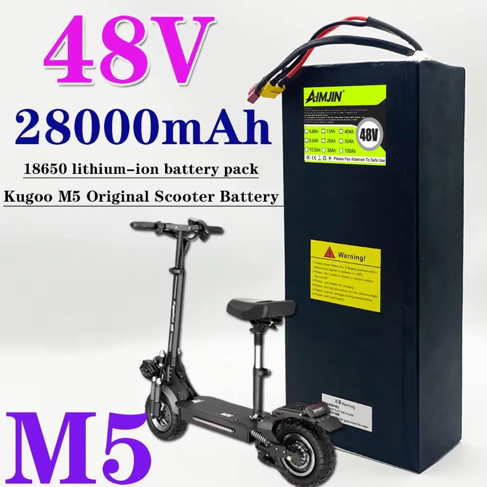 48V 28000mAh For Kugoo M5/M5Pro/MaxSpeed Folding Electric Scooter 18650 13S8P Battery Pack