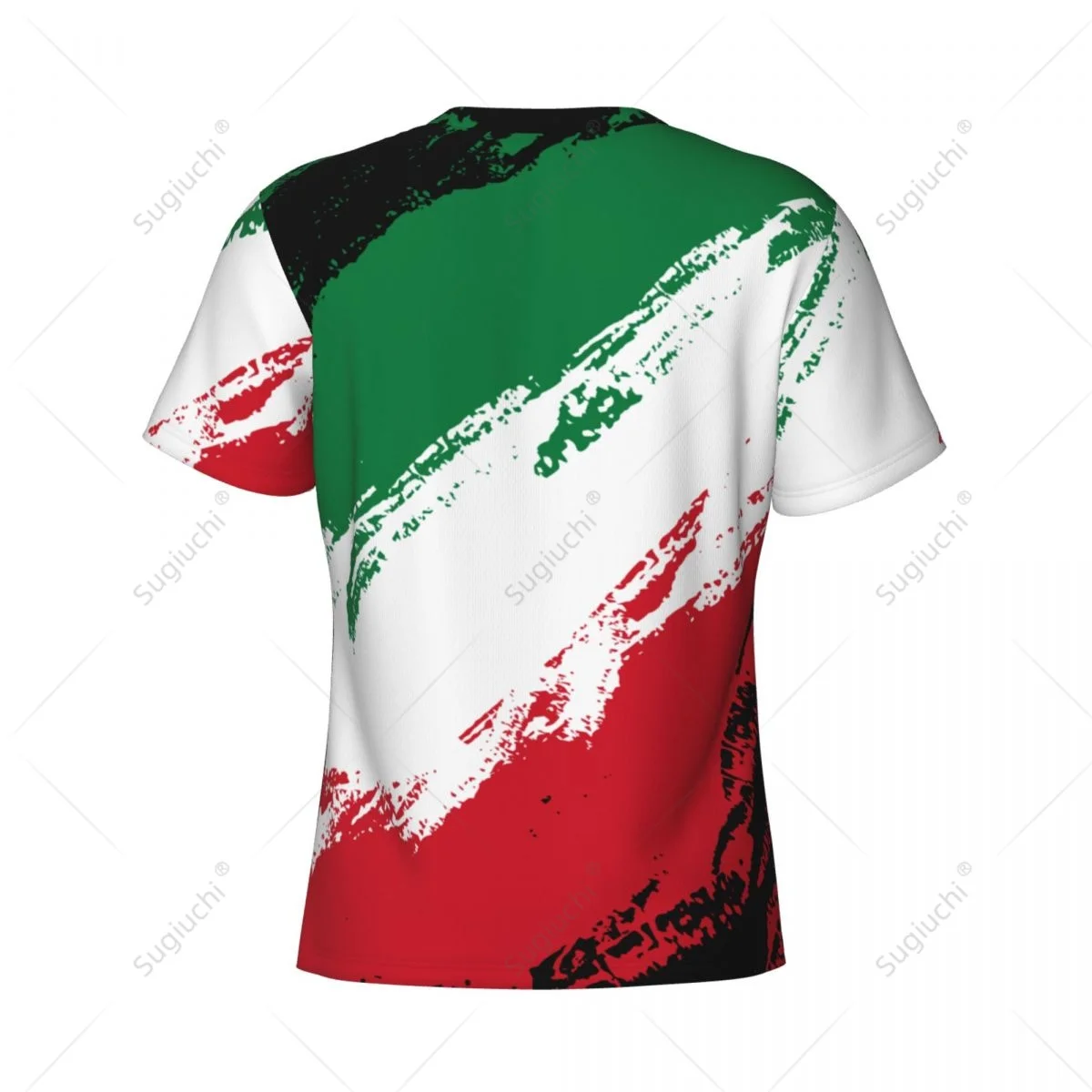 Custom Name Nunber Kuwait Flag Color Men Tight Sports T-shirt Women Tees jersey For Soccer Football Fans