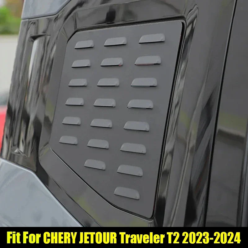 

New! Car Louvers Suitable for CHERY Jetour Traveller T2 2023 2024 Automotive Glass Blinds Stickers Aluminum Alloy Material Part