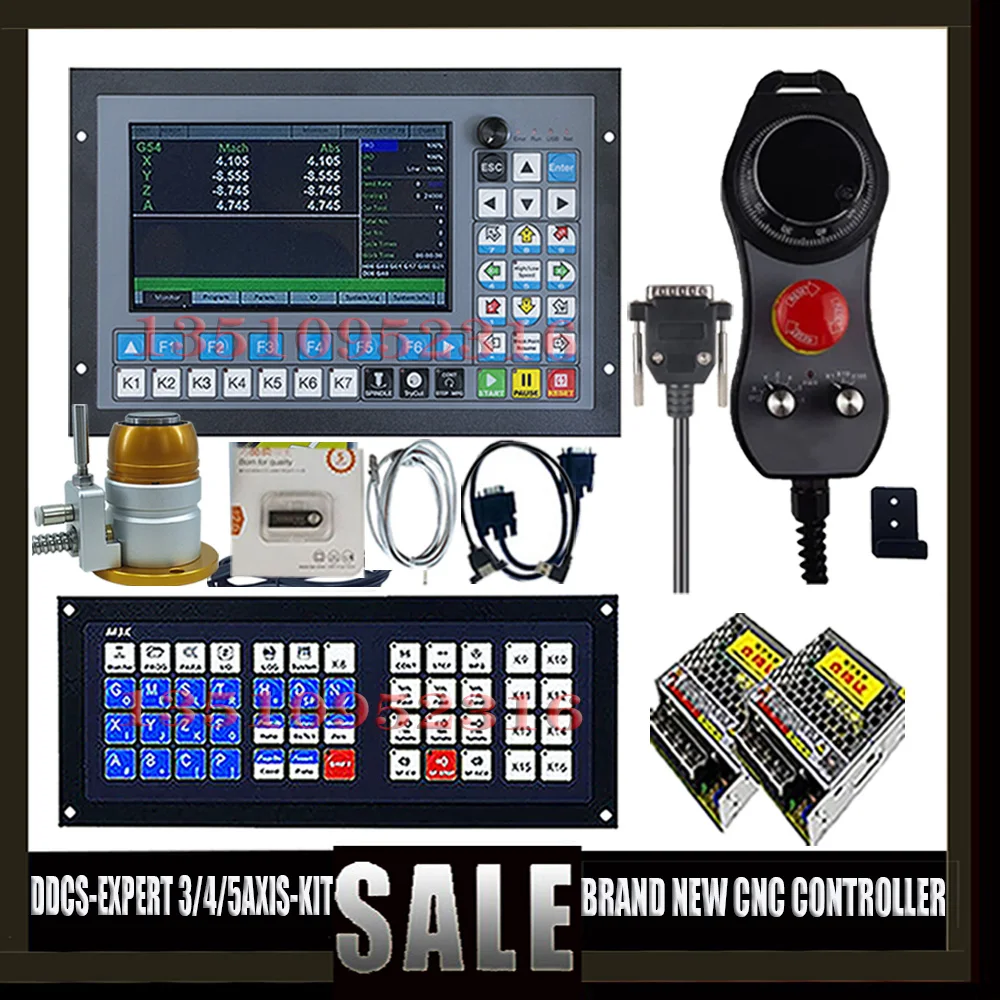 Ddcs-expert/M350 Cnc Controller 3/4/5 Axis Supports Closed-loop Stepping Servo Dual Y-axis Atc Z Axis Probe Instead Of Ddcsv3.1